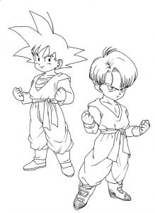 Dragon Ball Z para colorir