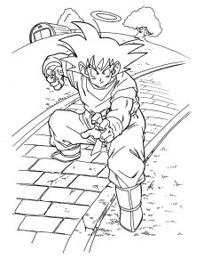 Dragon Balll Z para colorir