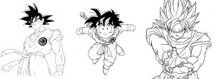 Dragon Ball Z para colorir