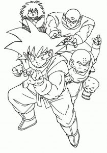 Dragon Ball Z para colorir