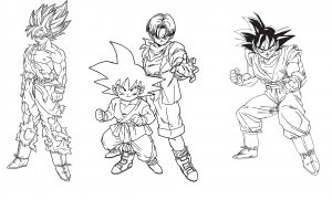 Dragon Ball Z para colorir