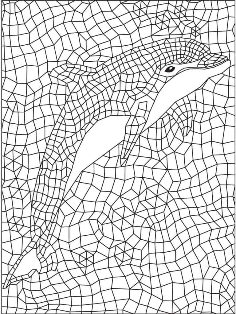 Mosaico para colorir