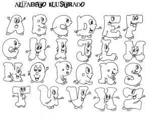 Alfabeto para colorir