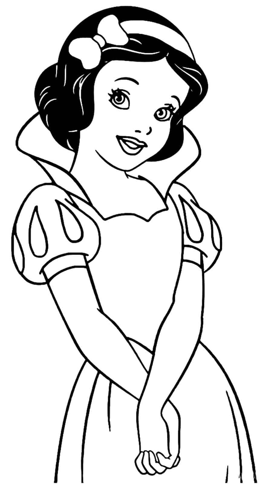 Branca de neve para colorir