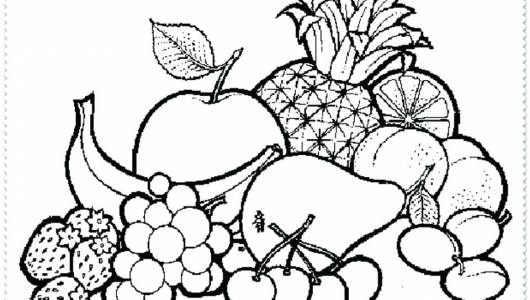 Frutas para colorir