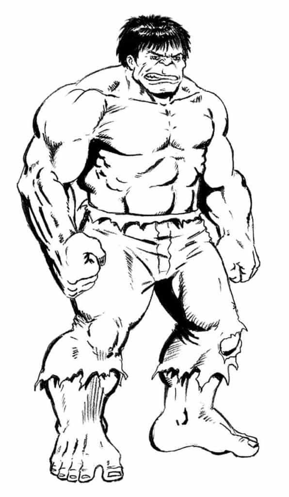 Hulk para colorir