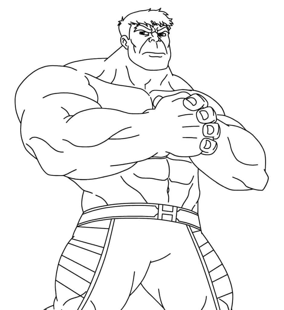 Hulk para colorir