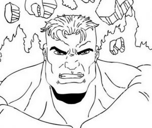 Hulk para colorir
