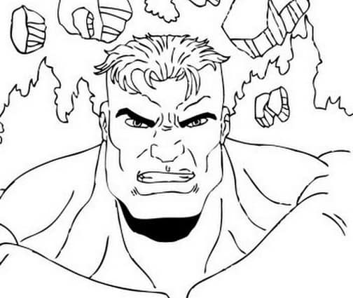 Hulk para colorir