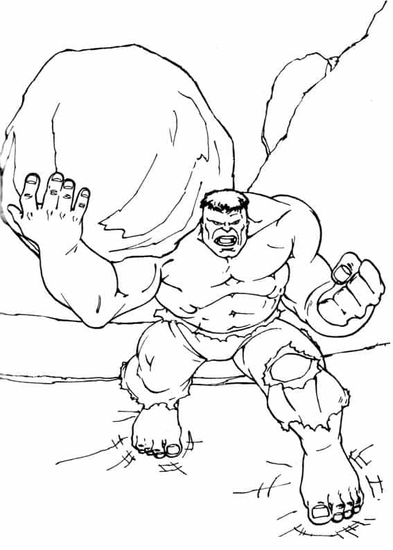 Hulk para colorir