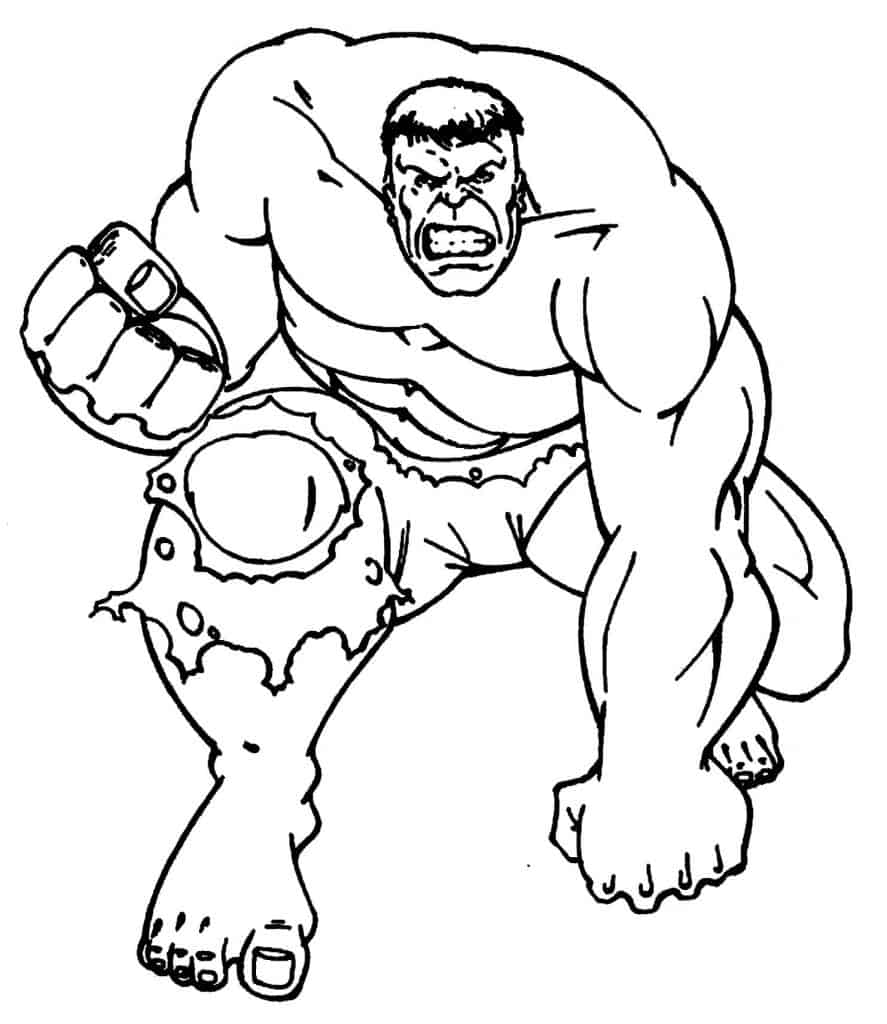 Hulk para colorir