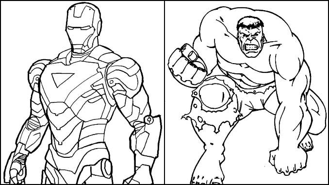 Hulk para colorir