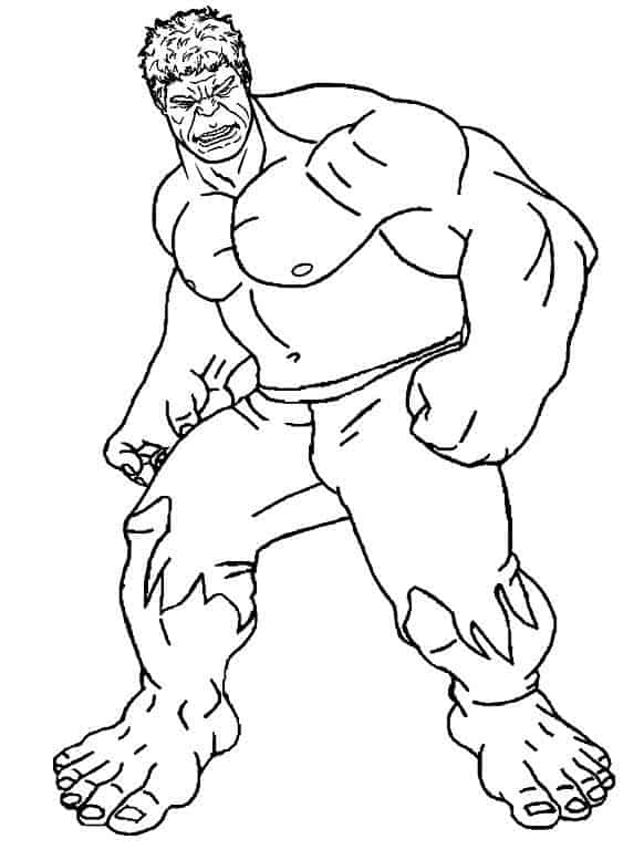 Hulk para colorir