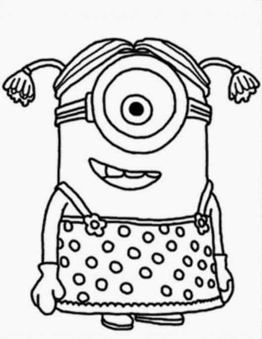 Minions para colorir