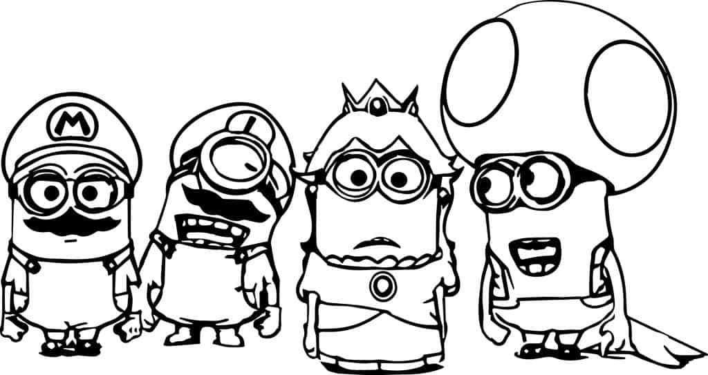 Minions para colorir