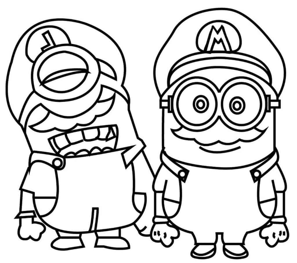 Minions para colorir