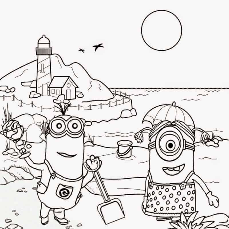 Minions para colorir