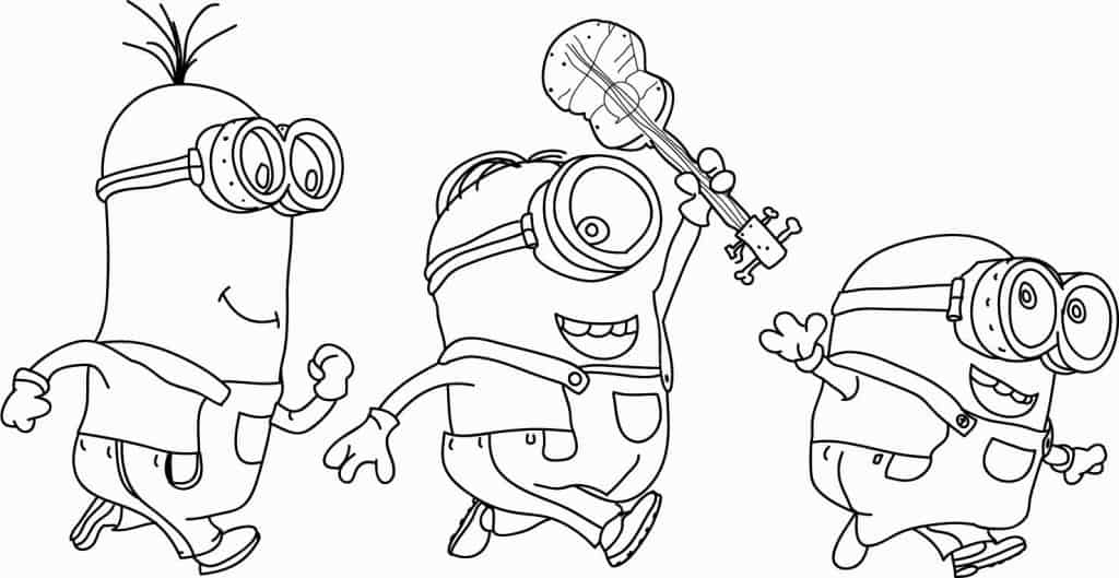 Minions para colorir