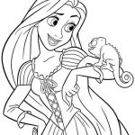 Rapunzel para colorir