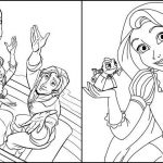 Rapunzel para colorir