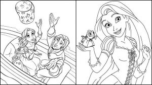 Rapunzel para colorir