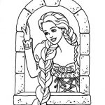 Rapunzel para colorir