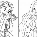 Rapunzel para colorir