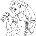 Rapunzel para colorir