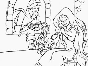 Rapunzel para colorir