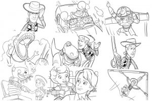 Toy Story para colorir