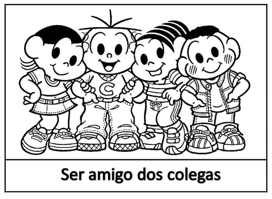 Turma da Mônica para colorir