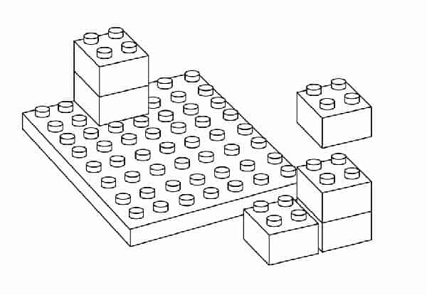 Lego para colorir