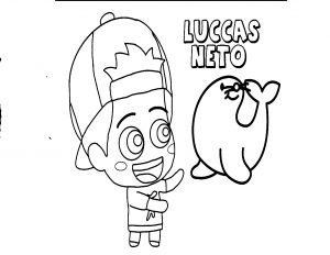 Luccas Neto para colorir
