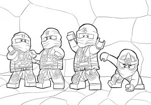 Ninjago para colorir