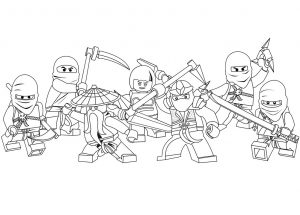 Ninjago para colorir