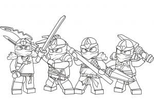 Ninjago para colorir