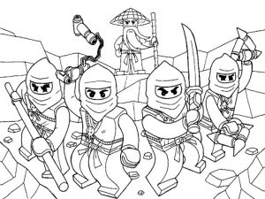 Ninjago para colorir