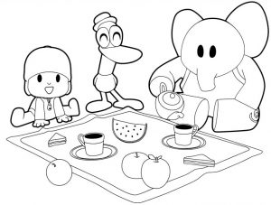 Pocoyo para colorir