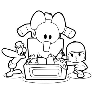 Pocoyo para colorir