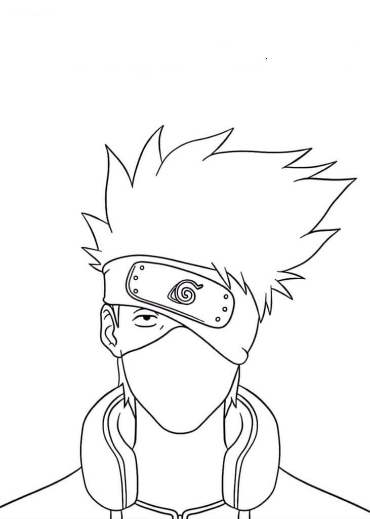 Kakashi para colorir