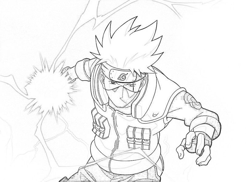 Kakashi para colorir