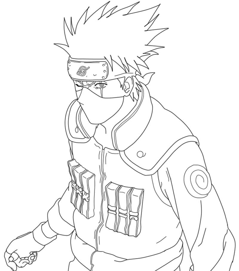 Kakashi para colorir