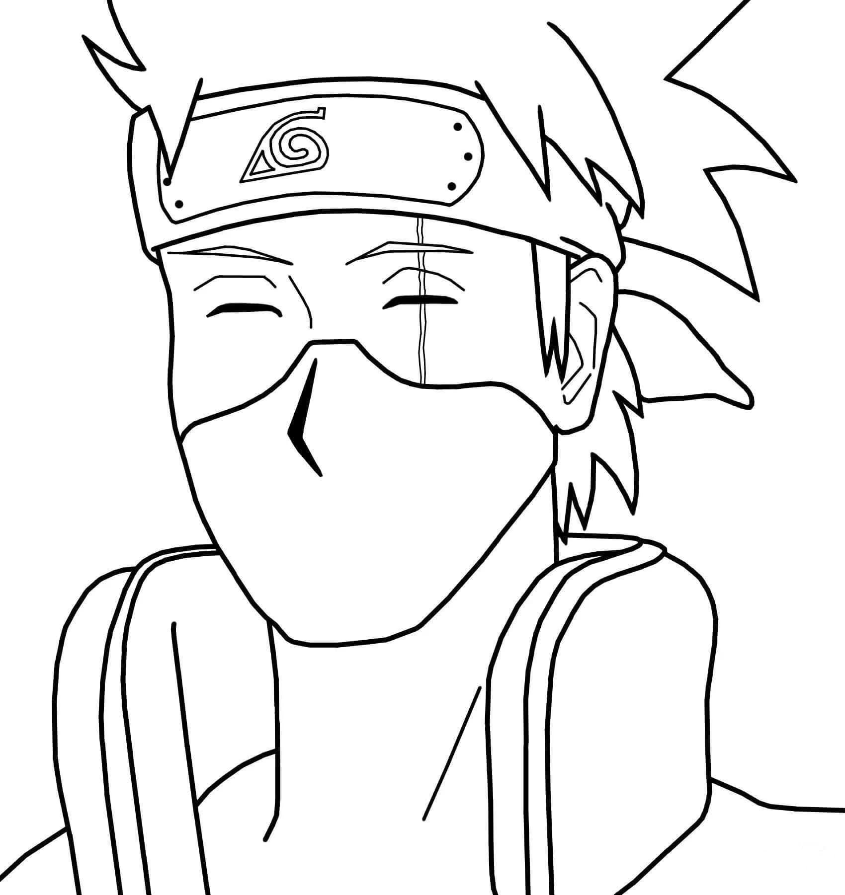 Kakashi para colorir