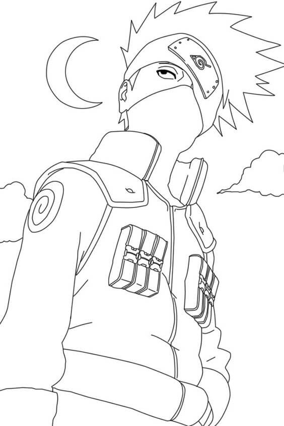 Kakashi para colorir