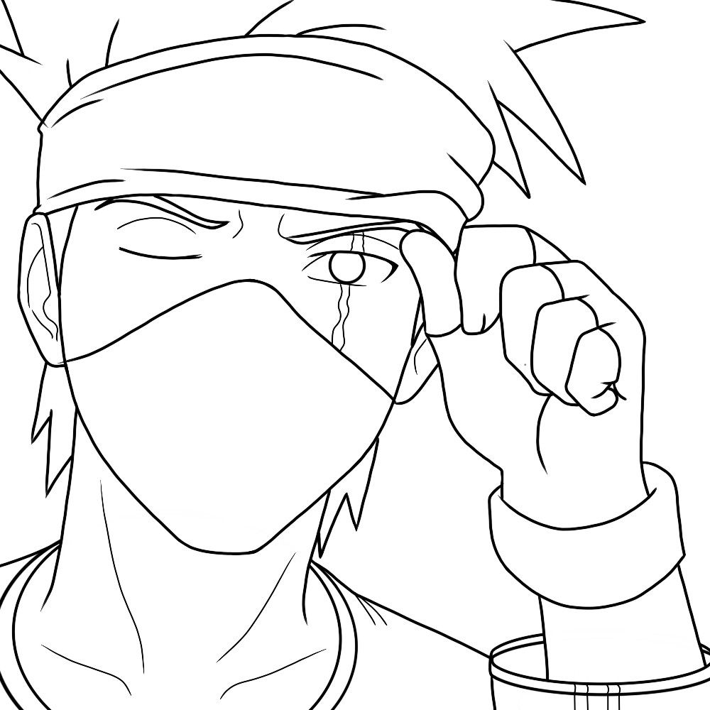 Kakashi para colorir