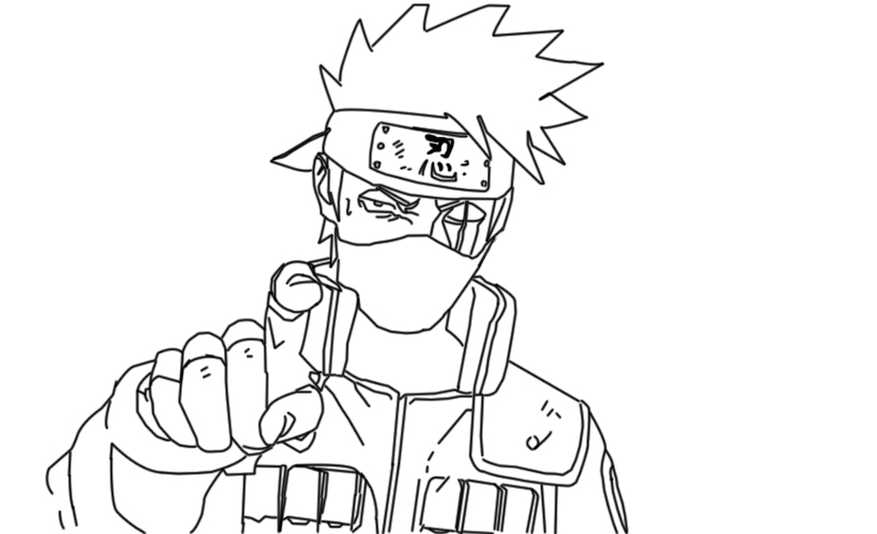 Kakashi para colorir