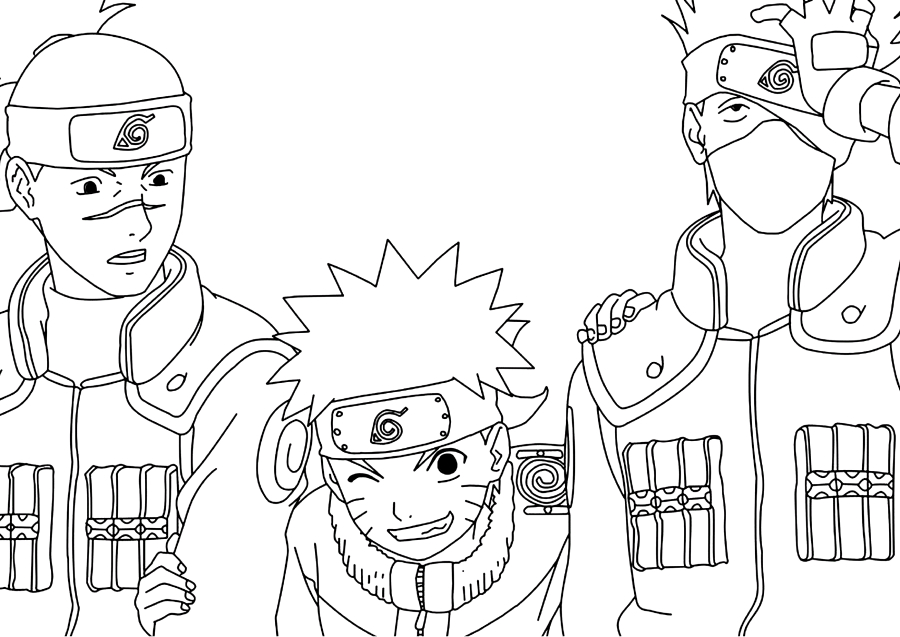 Kakashi para colorir