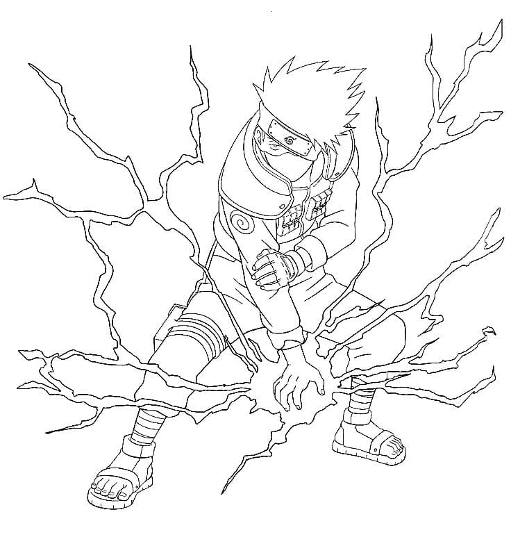 Kakashi para colorir