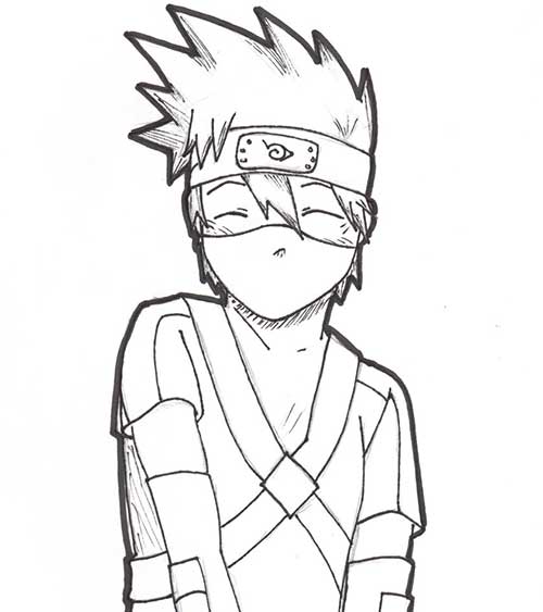 Kakashi para colorir