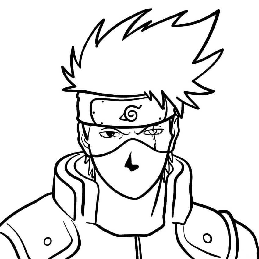 Kakashi para colorir